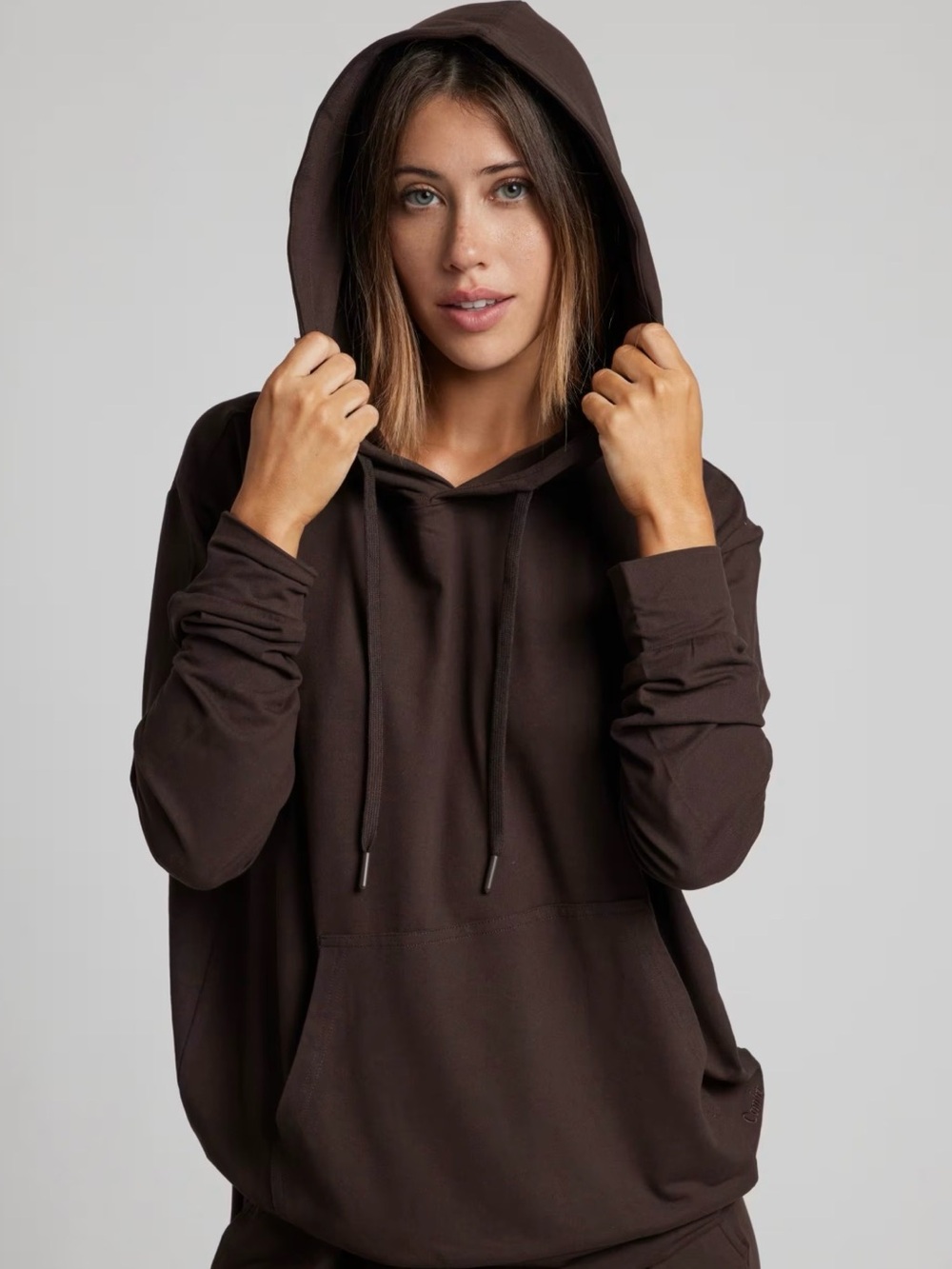 Comfrt AllDayJersey™ Hoodie in Espresso